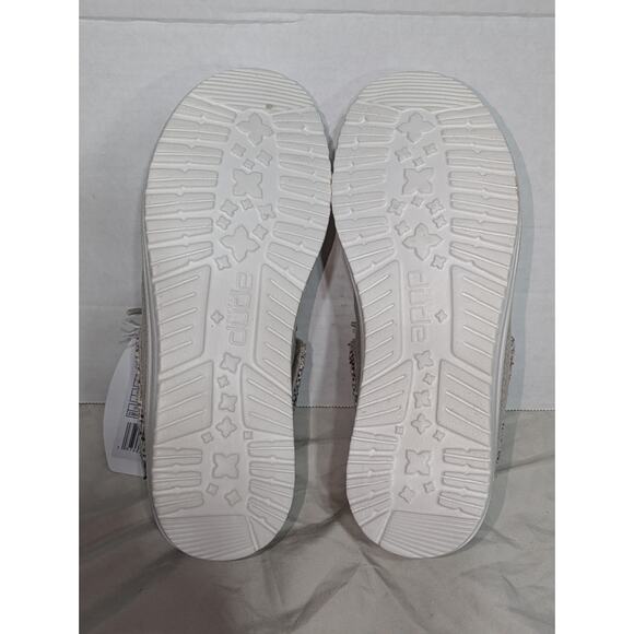 Hey Dude Women’s Wendy Fold Baja Slip-on Boot Size 7 Cream Brown Multicolor - Picture 9 of 12